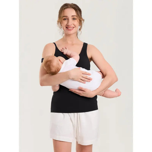 Maternity & Nursing Tank Top with Built-In Bra