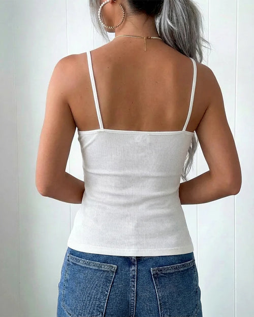 French-Inspired Camisole with Built-In Bra