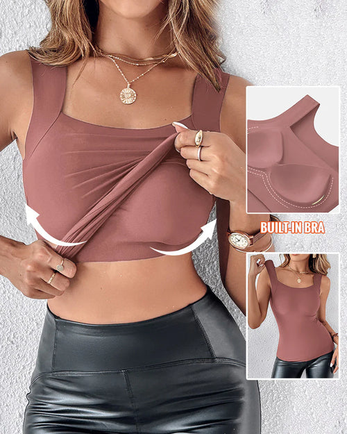 Sculpt Tank with Built-In Bra