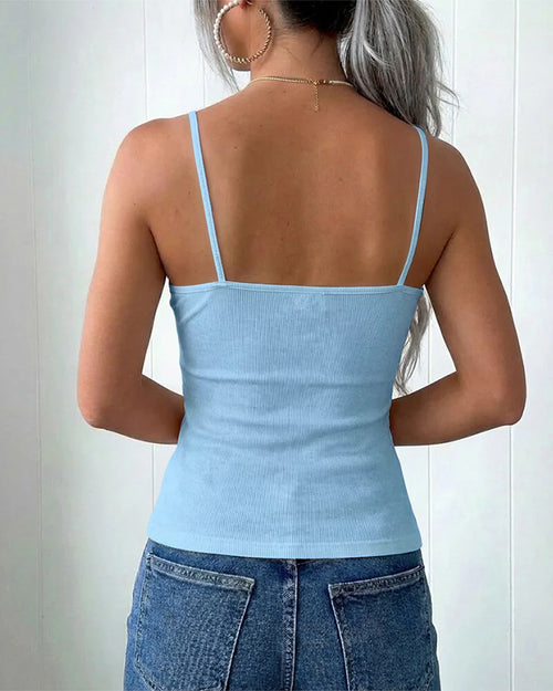 French-Inspired Camisole with Built-In Bra