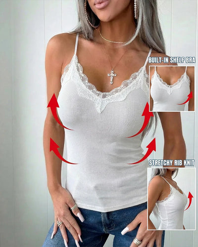 French-Inspired Camisole with Built-In Bra