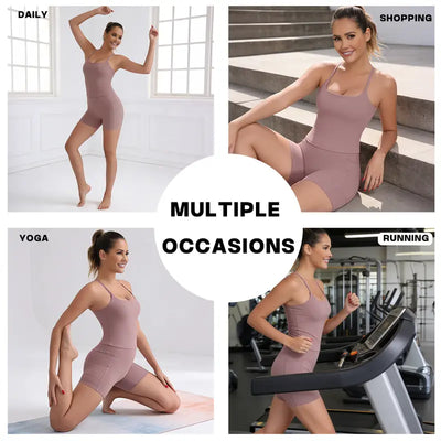 Criss-Cross Adjustable Straps Top with Built-In Bra