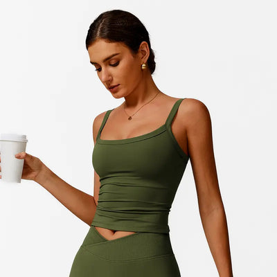Yoga Tank Top with Built-In Bra