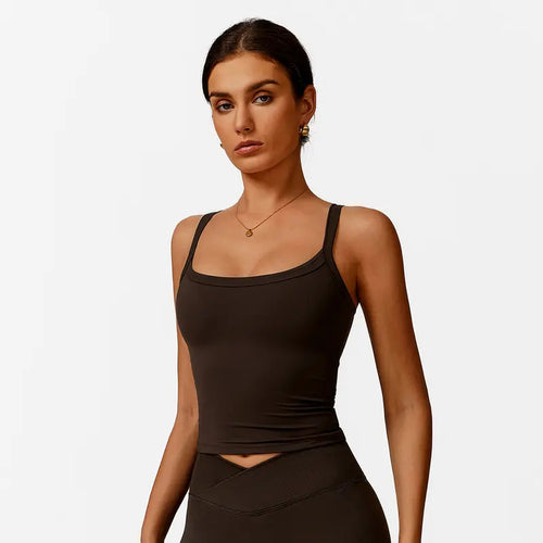 Yoga Tank Top with Built-In Bra