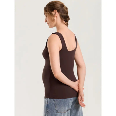 Maternity & Nursing Tank Top with Built-In Bra