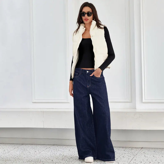 Square Neck Long Sleeve Top with Built-In Bra